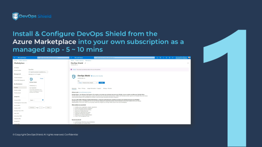 DevOps Shield - Get Started - Step 1 - Install and Configure from Azure Marketplace